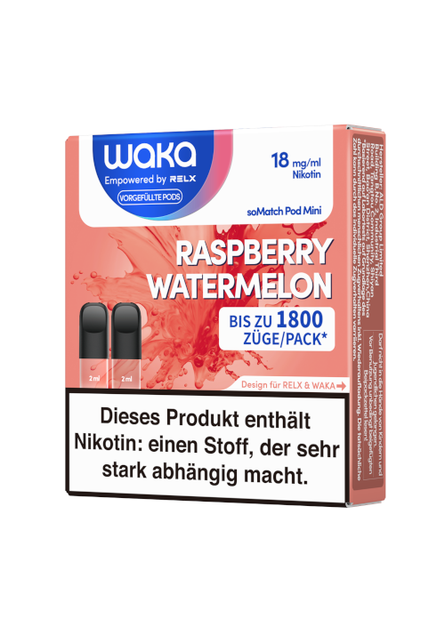 WAKA soMatch Pods Mini Raspberry Watermelon 18mg/ml