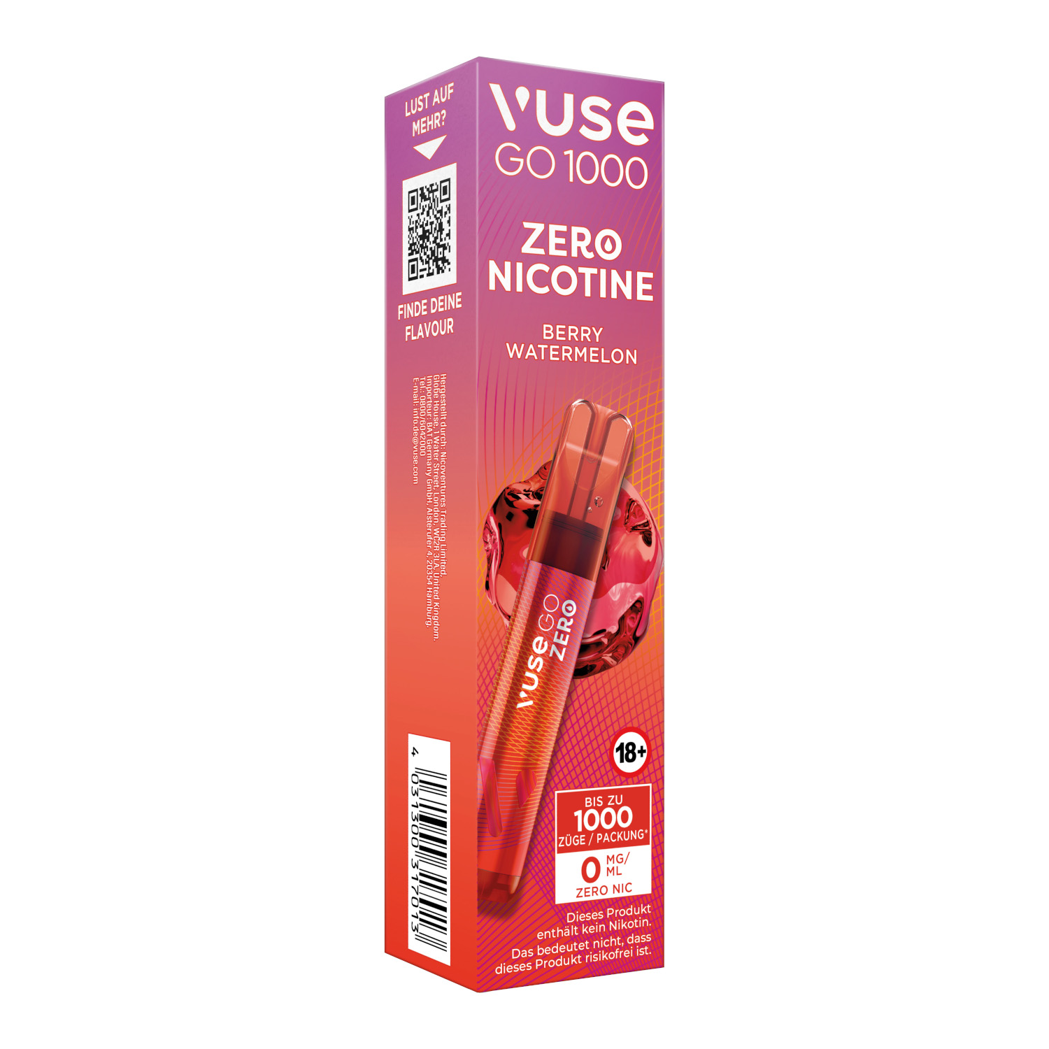 VUSE GO 1000 Berry Watermelon Nikotinfrei