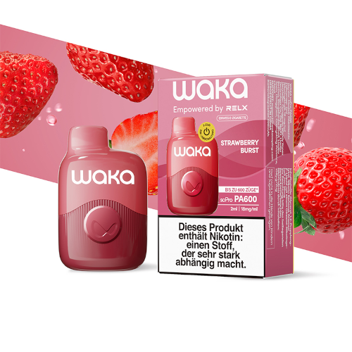 Waka Sopro 600 Vape Strawberry Burst 18mg/ml