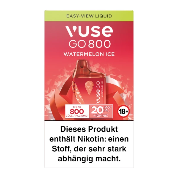 VUSE GO 800 BOX Watermelon Ice 20mg/ml Nikotin