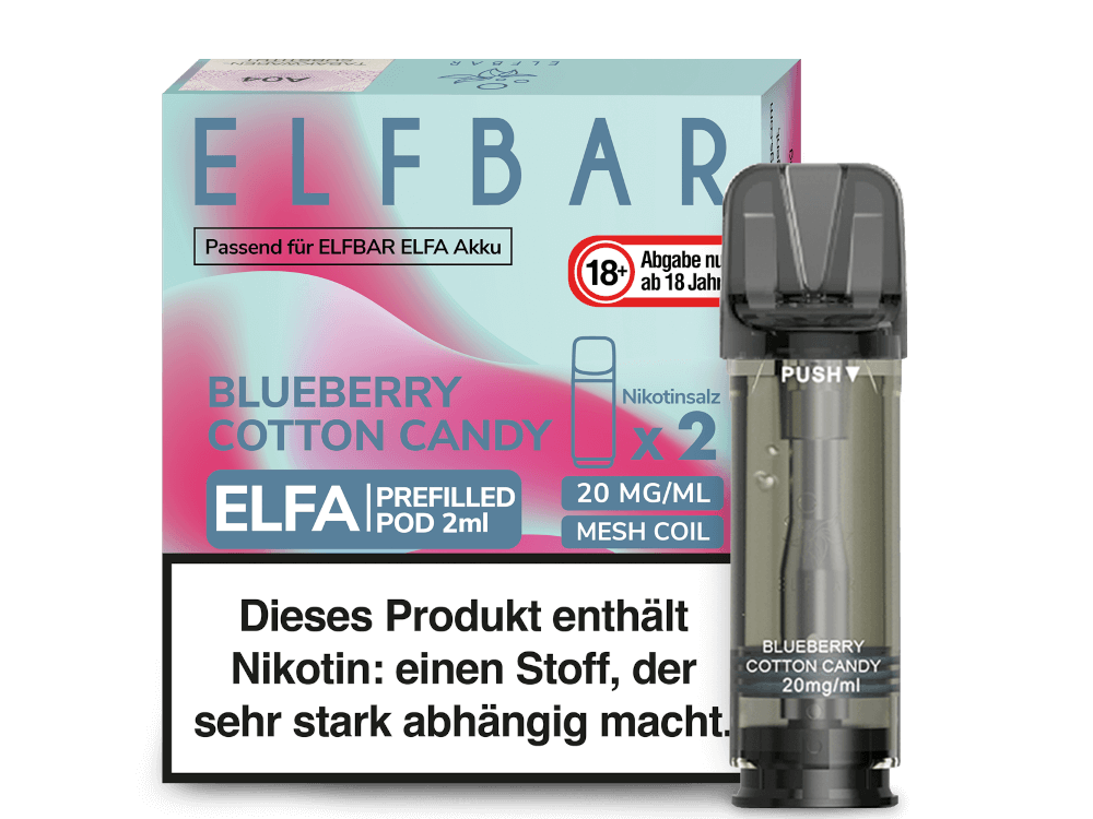 ELF BAR ELFA Liquid Pods Blueberry Cotton Candy