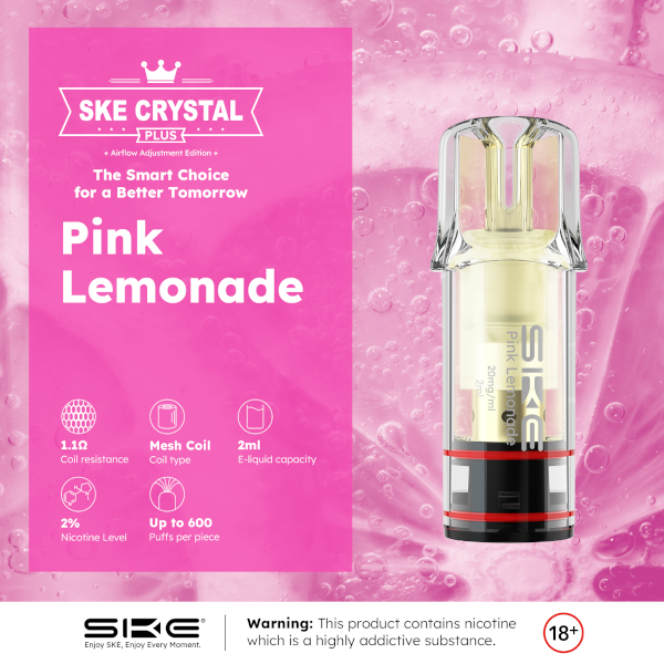 SKE Crystal Plus Pods Pink Lemonade 20mg/ml