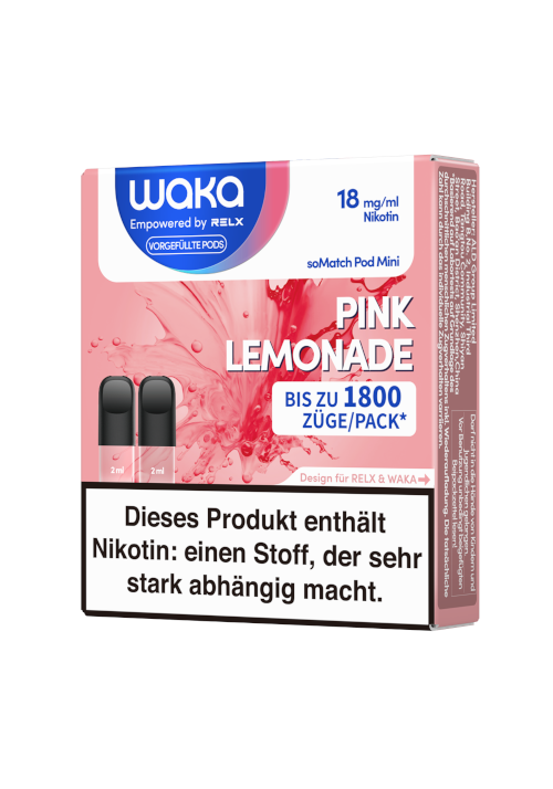WAKA soMatch Pods Mini Pink Lemonade 18mg/ml