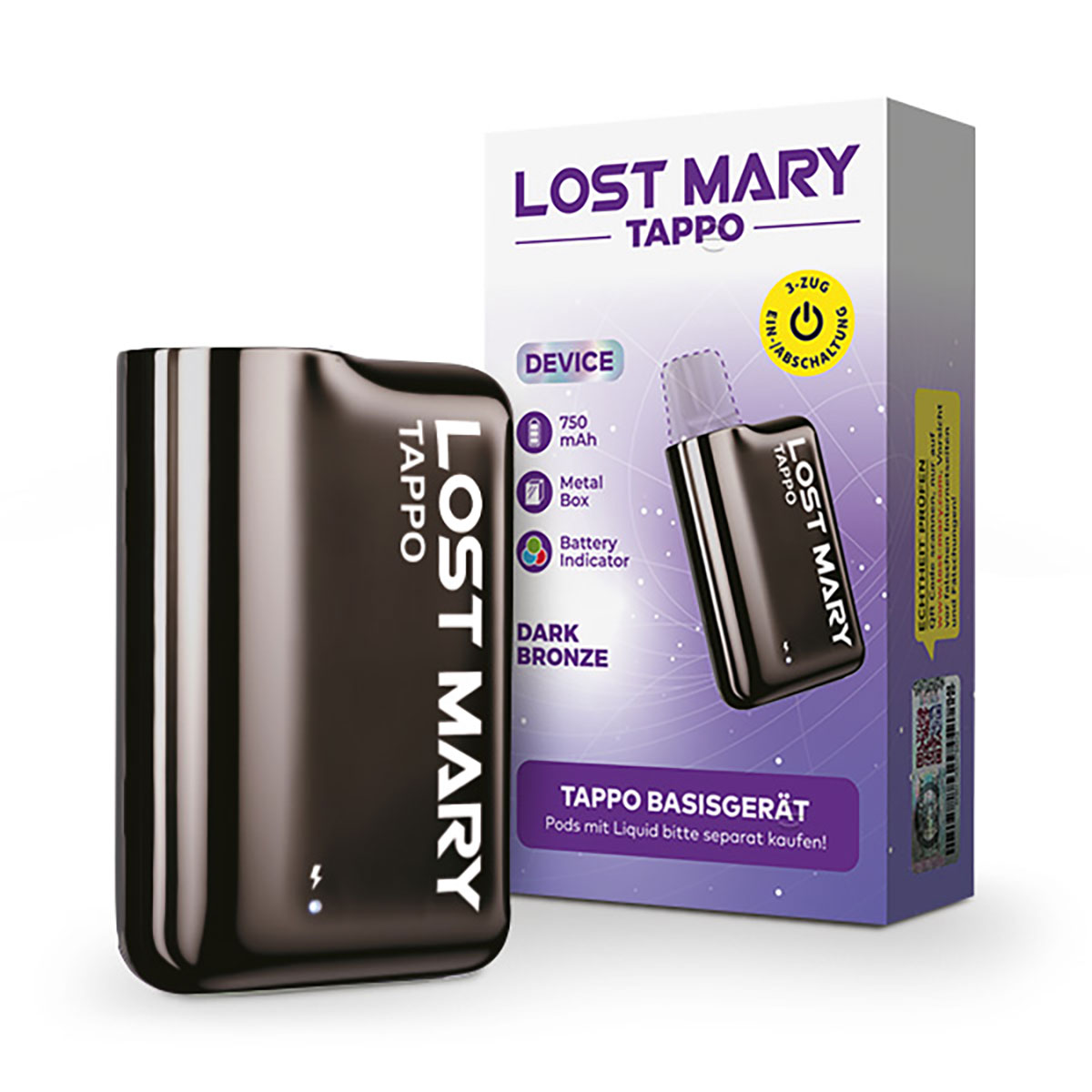 Lost Mary Tappo Dark Bronze Device