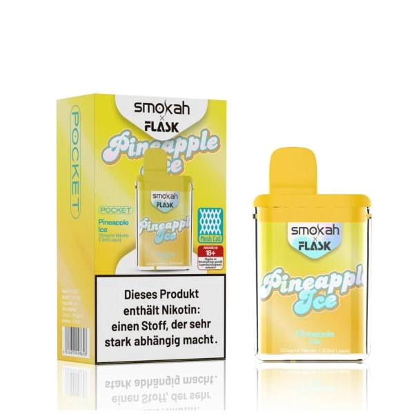 Smokah x Flask Pocket Vape Pineapple Ice