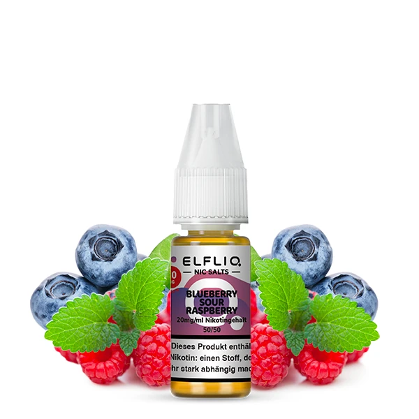 ELFLIQ NicSalt Liquid Blueberry Sour Raspberry 20mg