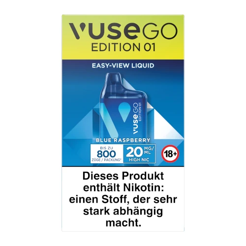 VUSE GO 800 BOX Blue Raspberry 20mg/ml Nikotin