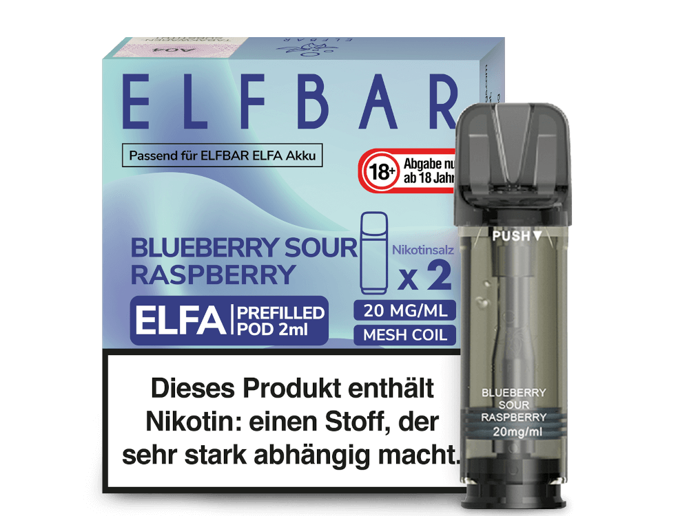 ELF BAR ELFA Liquid Pods Blueberry Sour Raspberry