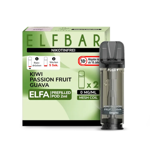 ELF BAR ELFA Liquid Pods Kiwi Passion Fruit Guava Nikotinfrei