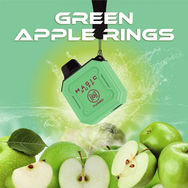 Magic Puff Turbo Green Apple Rings