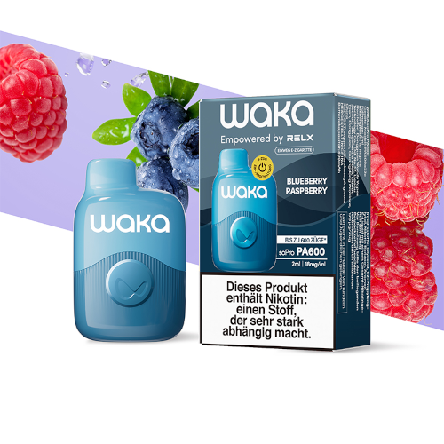 Waka Sopro 600 Vape Blueberry Raspberry 18mg/ml