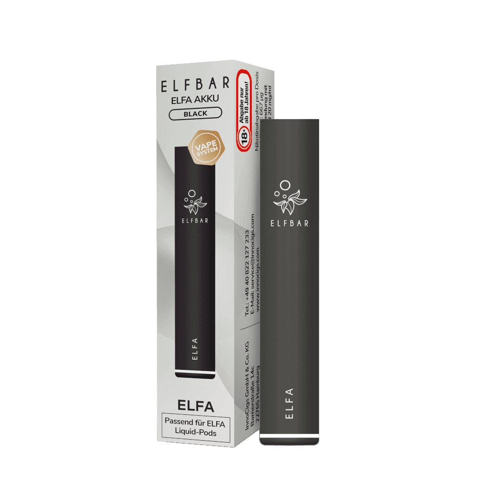 ELF BAR ELFA Akkuträger Schwarz E-Zigarette