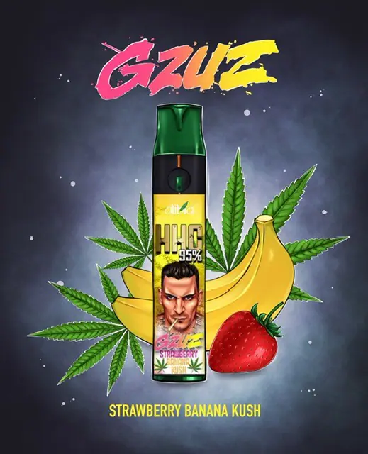 GZUZ HHC Strawberry Banana Kush - HHC Vapes